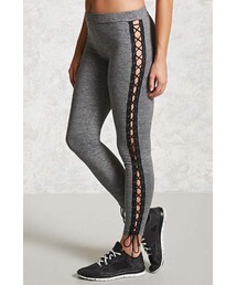 Forever 21 Active Lace-Up Panel Leggings