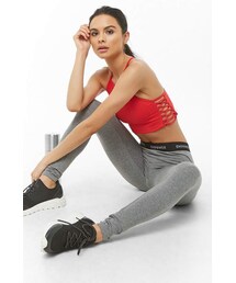 Forever 21 Active Heathered Empower Graphic Leggings