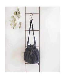 m.soeur | リバーシブル巾着バッグ＊スミクロ(ハンドバッグ)