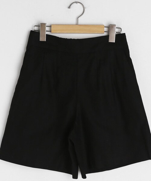 DHOLIC(ディーホリック)の「リネン混ショートパンツ(その他パンツ・レディース・ベージュ/ブラウン/ブラック・FREE)」の2枚目の写真