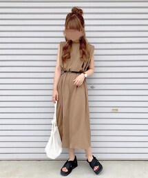 chocomee | Aラインノースリーブワンピース(ワンピース)