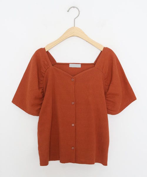 DHOLIC（ディーホリック）の「ショルダーギャザーブラウス（シャツ/ブラウス・レディース・ホワイト/グリーン/レッド・FREE）」の3枚目の写真