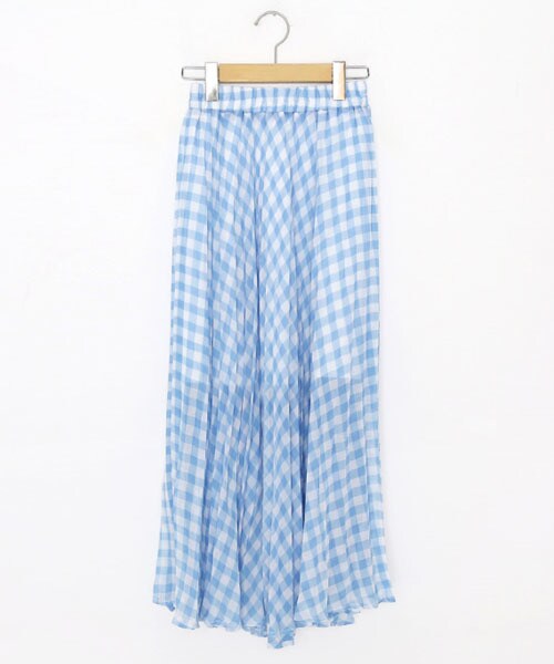 DHOLIC（ディーホリック）の「シフォンギンガムチェックスカート（スカート・レディース・ブラック/ブルー/イエロー・FREE）」の2枚目の写真