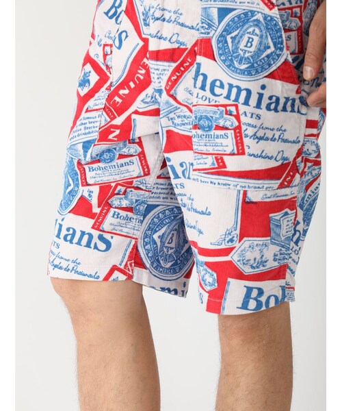 BOHEMIANS（ボヘミアンズ）の「BOHEMIANS(ボヘミアンズ) 別注Summer Cord Army Shorts "Bud" (4)（パンツ・メンズ・WHITE・S/M）」の7枚目の写真