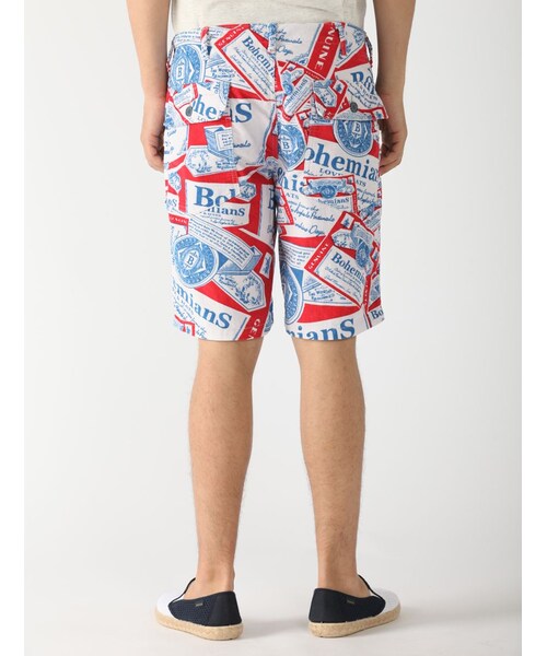 BOHEMIANS（ボヘミアンズ）の「BOHEMIANS(ボヘミアンズ) 別注Summer Cord Army Shorts "Bud" (4)（パンツ・メンズ・WHITE・S/M）」の4枚目の写真