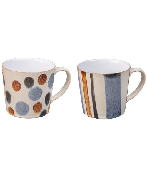 Denby（デンビー）の「Denby Brown Multi Set of 2 Mugs（グラス/マグカップ/タンブラー）」 WEAR