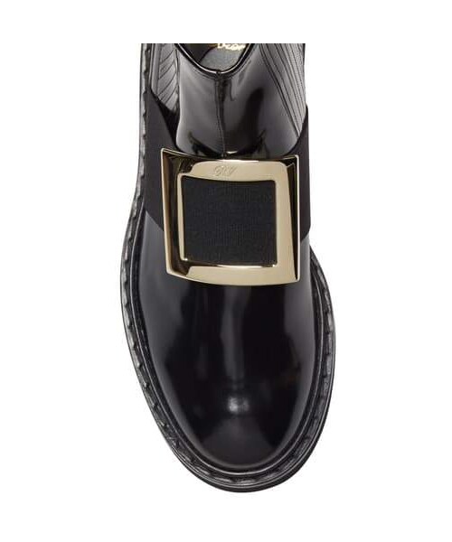 Roger Vivier(ロジェヴィヴィエ)の「Roger Vivier Viv' Rangers Chelsea Boot(ブーツ・レディース・Black・6us / 36eu/7.5us / 37.5eu/6.5us / 36.5eu/8us / 38eu/5us / 35eu/7us / 37eu/8.5us / 38.5eu/11us / 41eu/9us / 39eu/10us / 40eu/9.5us / 39.5eu/10.5us / 40.5eu/12us / 42eu)」の3枚目の写真