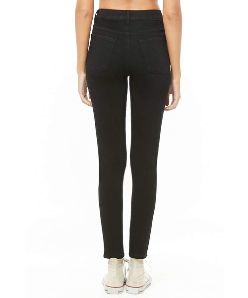 FOREVER 21（フォーエバー トゥエンティーワン）の「Forever 21 Mid-Rise Skinny Jeans（デニムパンツ・レディース・Black/Blue・24/25/26/27/28/29/30/31）」の4枚目の写真
