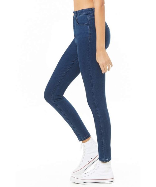 FOREVER 21（フォーエバー トゥエンティーワン）の「Forever 21 Mid-Rise Skinny Jeans（デニムパンツ・レディース・Black/Blue・24/25/26/27/28/29/30/31）」の6枚目の写真