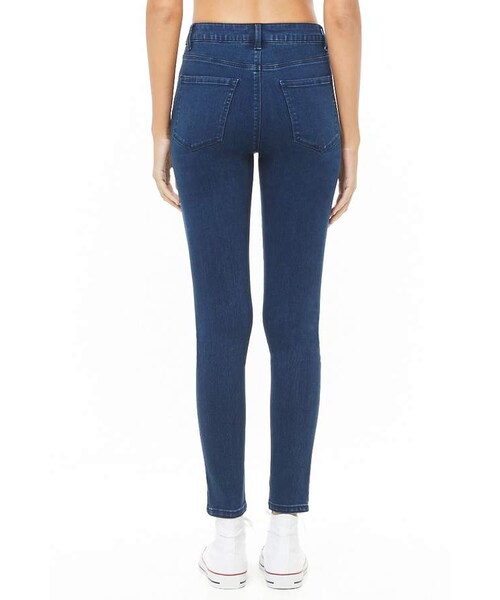 FOREVER 21（フォーエバー トゥエンティーワン）の「Forever 21 Mid-Rise Skinny Jeans（デニムパンツ・レディース・Black/Blue・24/25/26/27/28/29/30/31）」の11枚目の写真