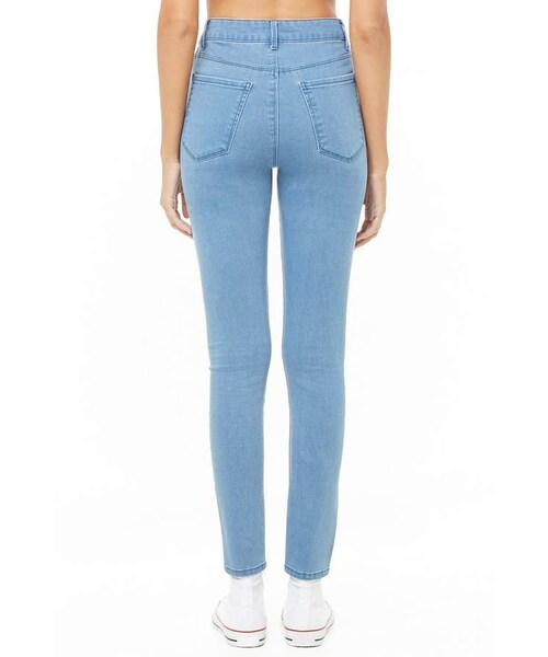 FOREVER 21（フォーエバー トゥエンティーワン）の「Forever 21 Mid-Rise Skinny Jeans（デニムパンツ・レディース・Black/Blue・24/25/26/27/28/29/30/31）」の3枚目の写真