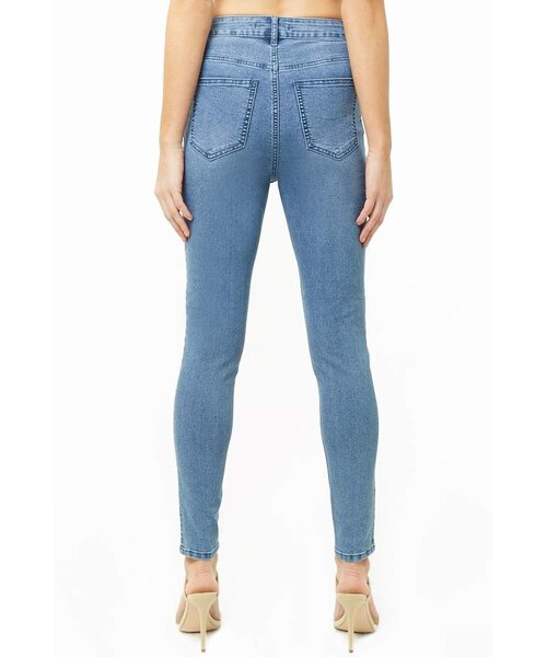 FOREVER 21（フォーエバー トゥエンティーワン）の「Forever 21 High-Rise Skinny Jeans（デニムパンツ・レディース・Blue・24/25/26/27/28/29/30/31）」の4枚目の写真
