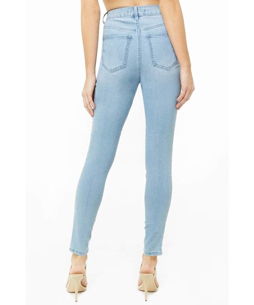 FOREVER 21（フォーエバー トゥエンティーワン）の「Forever 21 High-Rise Skinny Jeans（デニムパンツ・レディース・Blue・24/25/26/27/28/29/30/31）」の7枚目の写真