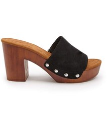 Forever 21 Faux Suede Clog Heels