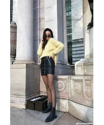 FOREVER 21 | Forever 21 Faux Leather Moto Mini Skirt(スカート)