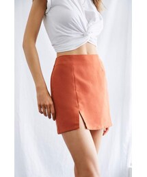 Forever 21 Front-Slit Bodycon Mini Skirt