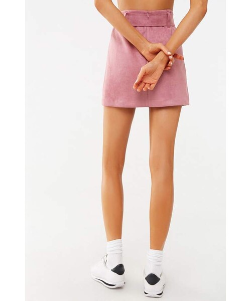 FOREVER 21(フォーエバー トゥエンティーワン)の「Forever 21 Faux Suede Mini Skirt(スカート・レディース・Gold/Pink・Small/Medium/Large)」の6枚目の写真