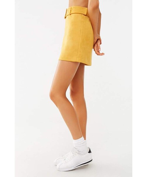 FOREVER 21(フォーエバー トゥエンティーワン)の「Forever 21 Faux Suede Mini Skirt(スカート・レディース・Gold/Pink・Small/Medium/Large)」の7枚目の写真