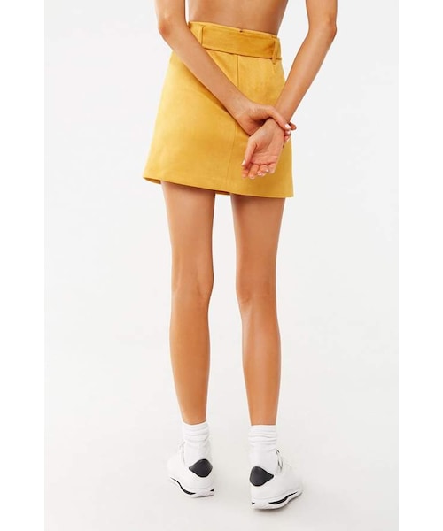 FOREVER 21(フォーエバー トゥエンティーワン)の「Forever 21 Faux Suede Mini Skirt(スカート・レディース・Gold/Pink・Small/Medium/Large)」の5枚目の写真
