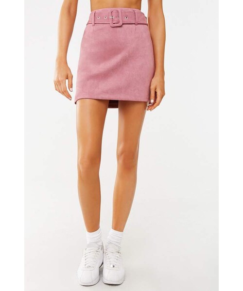 FOREVER 21(フォーエバー トゥエンティーワン)の「Forever 21 Faux Suede Mini Skirt(スカート・レディース・Gold/Pink・Small/Medium/Large)」の10枚目の写真