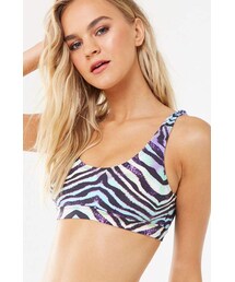Forever 21 Tiger Striped Bikini Top