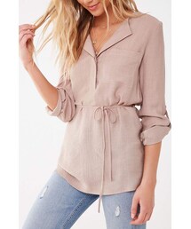 Forever 21 Gauze Belted Tunic Top