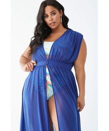 Forever 21 Plus Size Sheer Swim Cover-Up Dress
