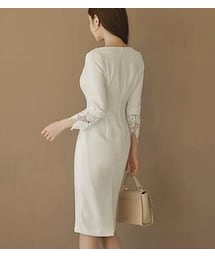 ノーブランドタイトワンピース no brand（ノーブランド）の「ワンピース タイトドレス レース