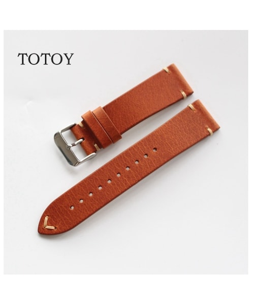 NewLife 18mm 本革腕時計バンド タン、油脂の野菜グレイン、軽くパッド付き、滑らかな交換用ストラップ どんな時計にも新しい生活をもた　並行輸入 NewLife 18mm 本革腕時計バンド タン、油脂の野菜グレイン、軽くパッド