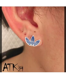 adidas ピアス メタル ブルー adidas ピアス メタル ブルー