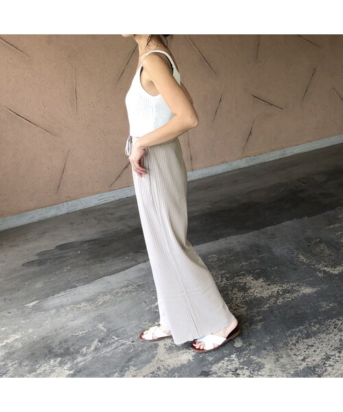 copine（コピン）の「大人ゆるスタイル！リブワイドパンツ(2color)【クリックポスト対象商品】（その他パンツ・レディース・その他）」の9枚目の写真