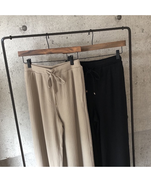 copine（コピン）の「大人ゆるスタイル！リブワイドパンツ(2color)【クリックポスト対象商品】（その他パンツ・レディース・その他）」の13枚目の写真