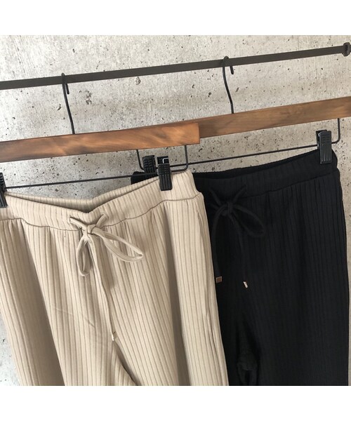 copine（コピン）の「大人ゆるスタイル！リブワイドパンツ(2color)【クリックポスト対象商品】（その他パンツ・レディース・その他）」の14枚目の写真
