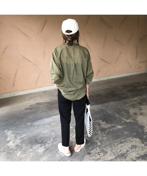 copine(コピン)の「薄手リネンライクオーバーシャツ【クリックポスト対象商品】(シャツ/ブラウス・レディース・その他)」の7枚目の写真