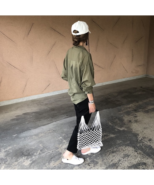 copine(コピン)の「薄手リネンライクオーバーシャツ【クリックポスト対象商品】(シャツ/ブラウス・レディース・その他)」の5枚目の写真