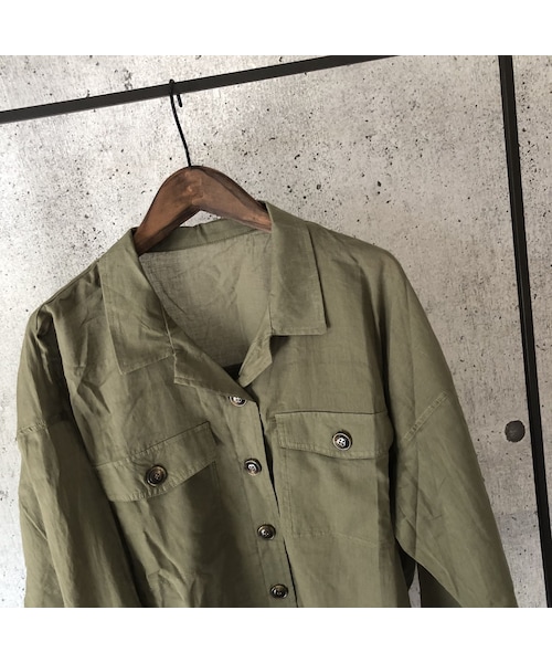 copine(コピン)の「薄手リネンライクオーバーシャツ【クリックポスト対象商品】(シャツ/ブラウス・レディース・その他)」の13枚目の写真