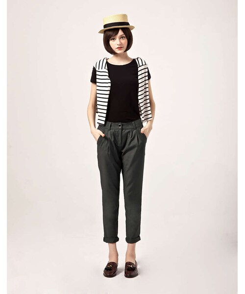 PAZZO（パッゾ）の「MIT 時尚流蘇低跟樂福鞋（シューズ・レディース・奶油白/酒紅/黑・36/37/38/39/40）」の14枚目の写真