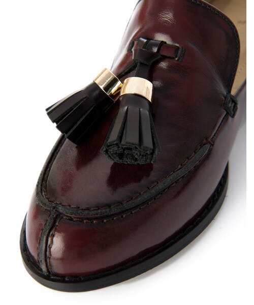 PAZZO（パッゾ）の「MIT 時尚流蘇低跟樂福鞋（シューズ・レディース・奶油白/酒紅/黑・36/37/38/39/40）」の11枚目の写真