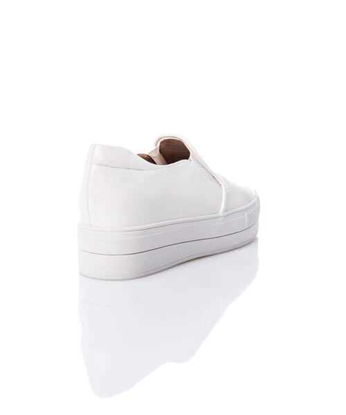 PAZZO（パッゾ）の「百搭休閒厚底鞋（シューズ・レディース・白/黑・36/37/38/39/40）」の2枚目の写真