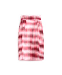 PAZZO | 復古女伶格紋高腰窄裙(スカート)