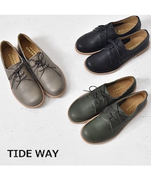 hagumu | TIDE WAY レースアップフラットシューズ　日本製(その他シューズ)