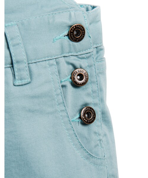 PAZZO（パッゾ）の「粉嫩色調吊帶長褲（パンツ・レディース・白/粉/藍綠・S/M/L）」の11枚目の写真