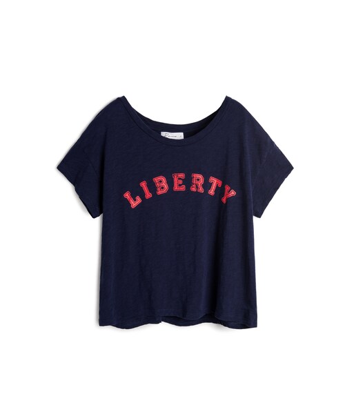 PAZZO（パッゾ）の「MIT LIBERTY印花短版短袖上衣（トップス・レディース・白/黑/桃紅/白/深藍/紅・S/M/L）」の13枚目の写真