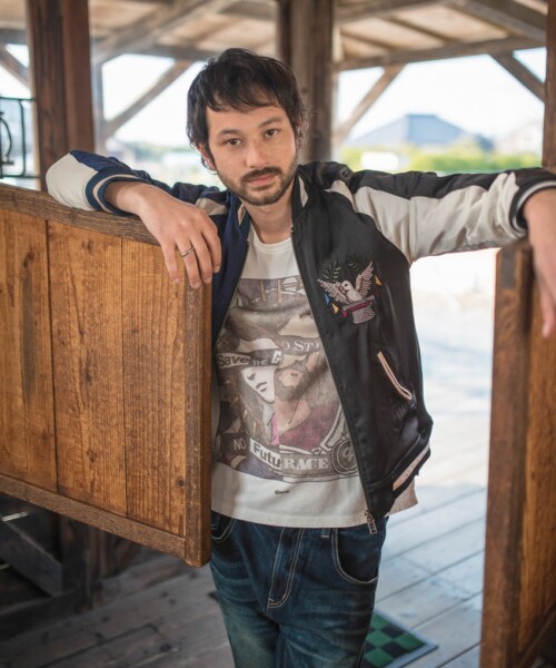 glamb◆Circus SKA JKT/スカジャン/3/ポリエステル/BEG/シミ汚れ有 glamb（グラム）の「Circus SKA JKT（）」 - WEAR