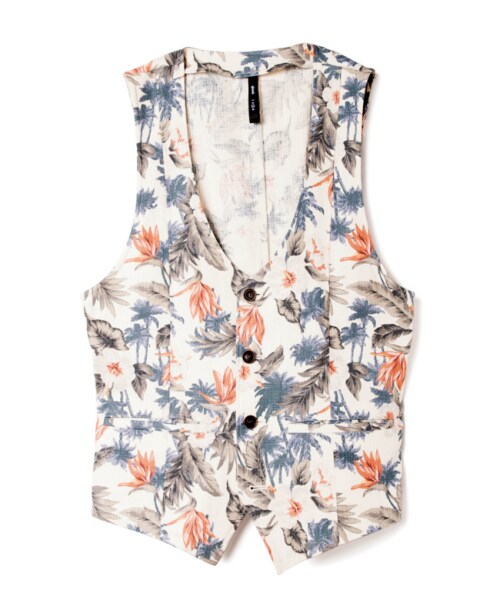 glamb（グラム）の「Halekulani gilet（ジャケット/アウター・メンズ・Black/White・Size1/Size2/Size3/Size4）」の2枚目の写真