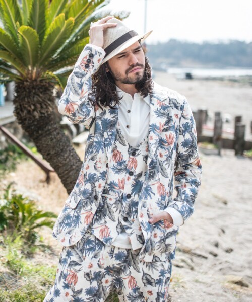 glamb（グラム）の「Halekulani gilet（ジャケット/アウター・メンズ・Black/White・Size1/Size2/Size3/Size4）」の9枚目の写真