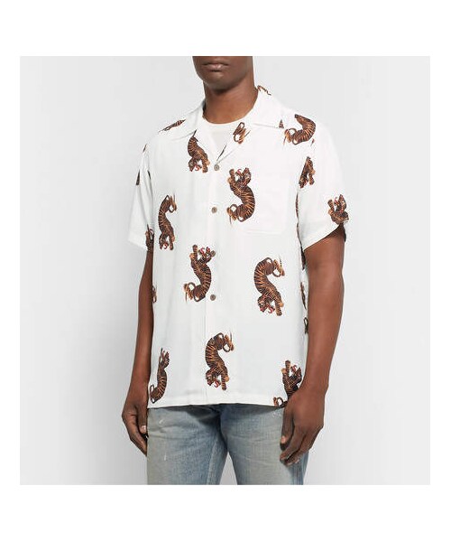 WACKO MARIA（ワコマリア）の「Wacko Maria Camp-Collar Printed Woven 