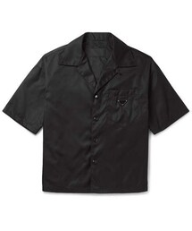 PRADA | Prada Camp-Collar Logo-Appliquéd Nylon Overshirt(シャツ/ブラウス)