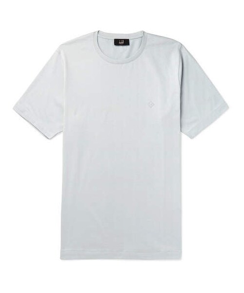 dunhill（ダンヒル）の「Dunhill Logo-Embroidered Cotton-Jersey T