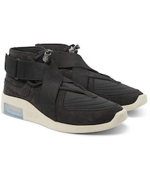 NIKE | Nike + Fear Of God 1 Air Raid Suede And Webbing High-Top Sneakers(スニーカー)